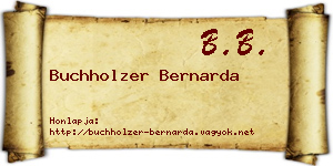 Buchholzer Bernarda névjegykártya
